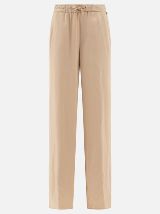 Herno Satin trousers Beige