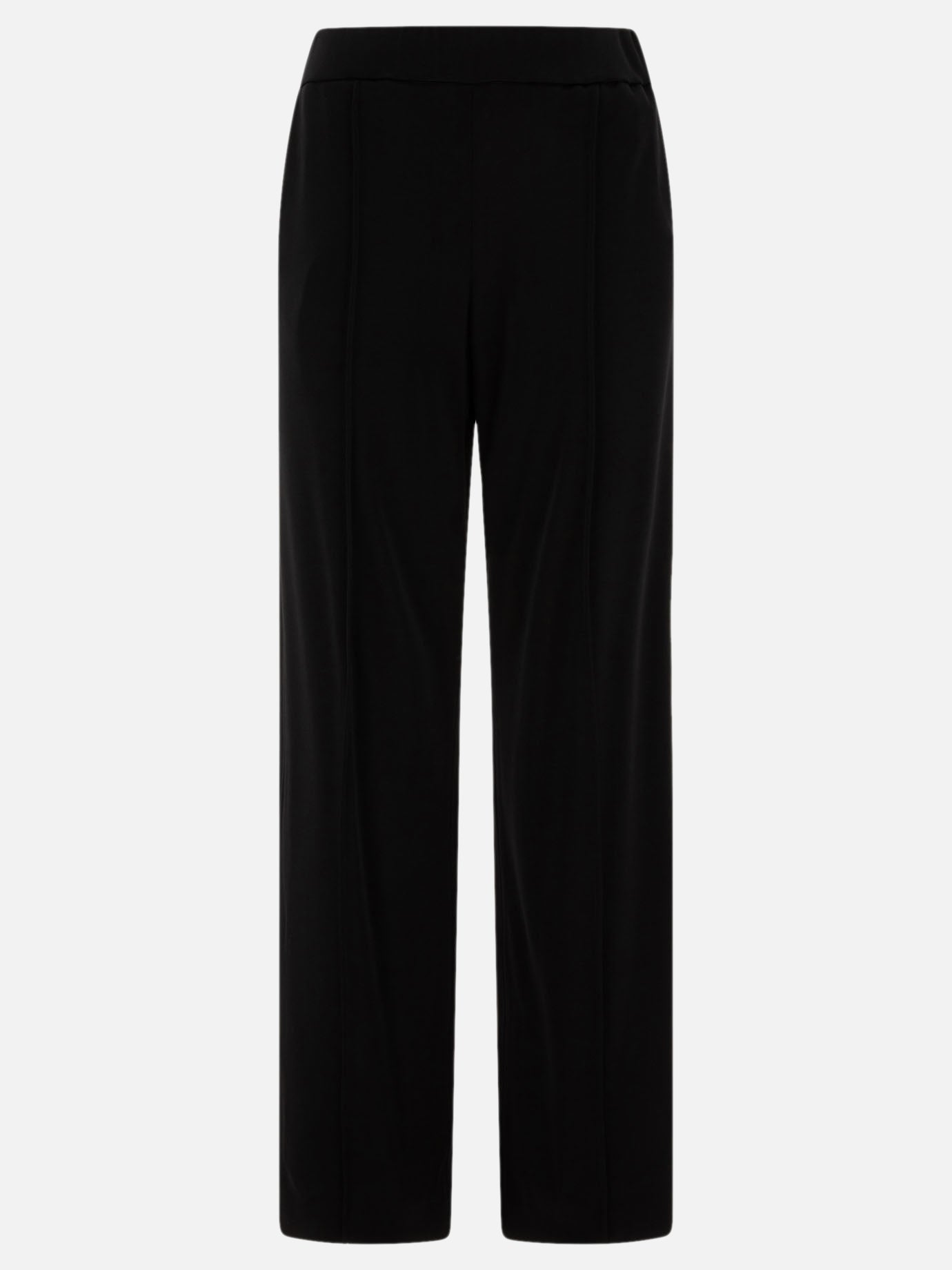 Wide-leg viscose trousers