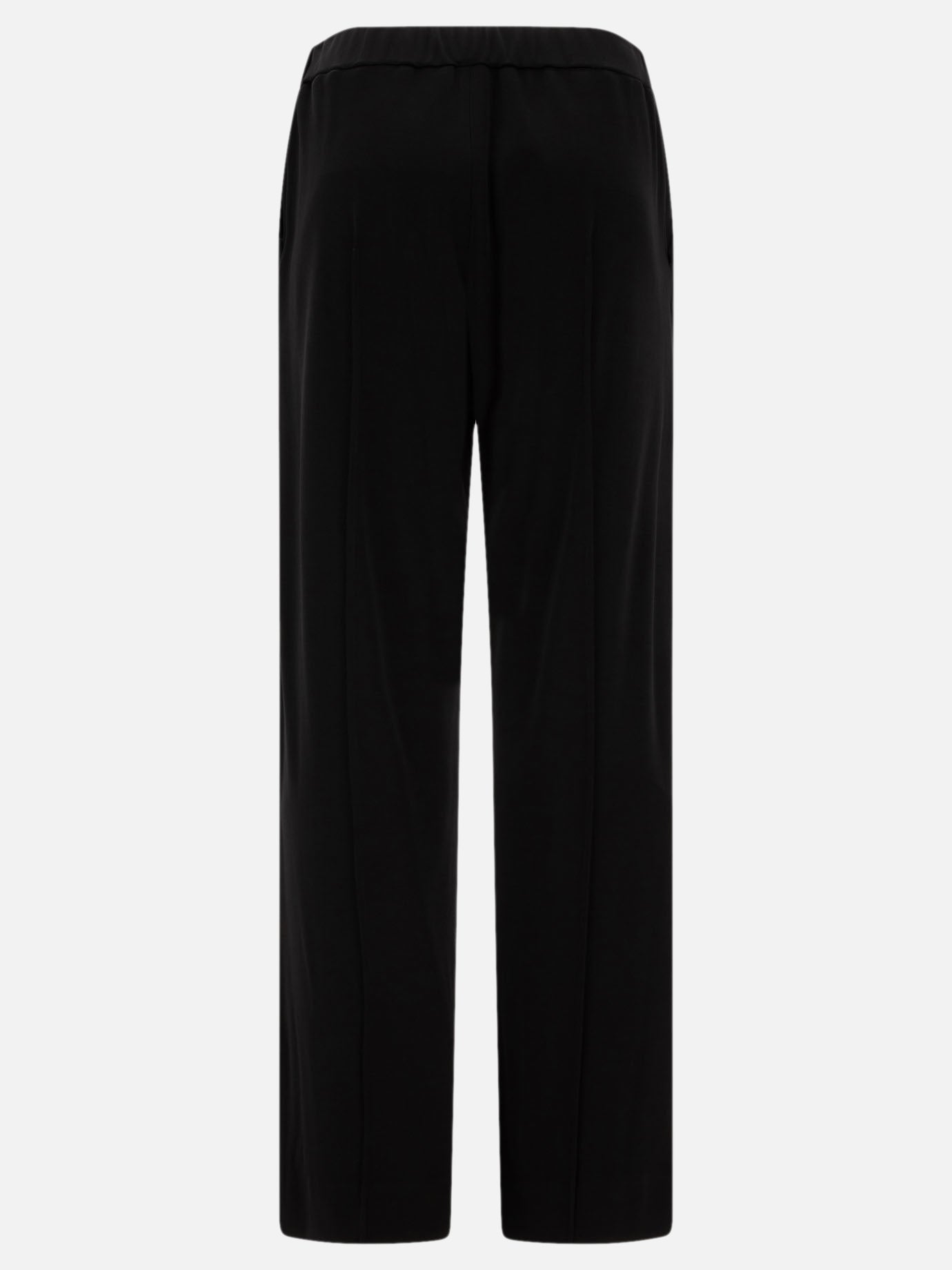 Wide-leg viscose trousers