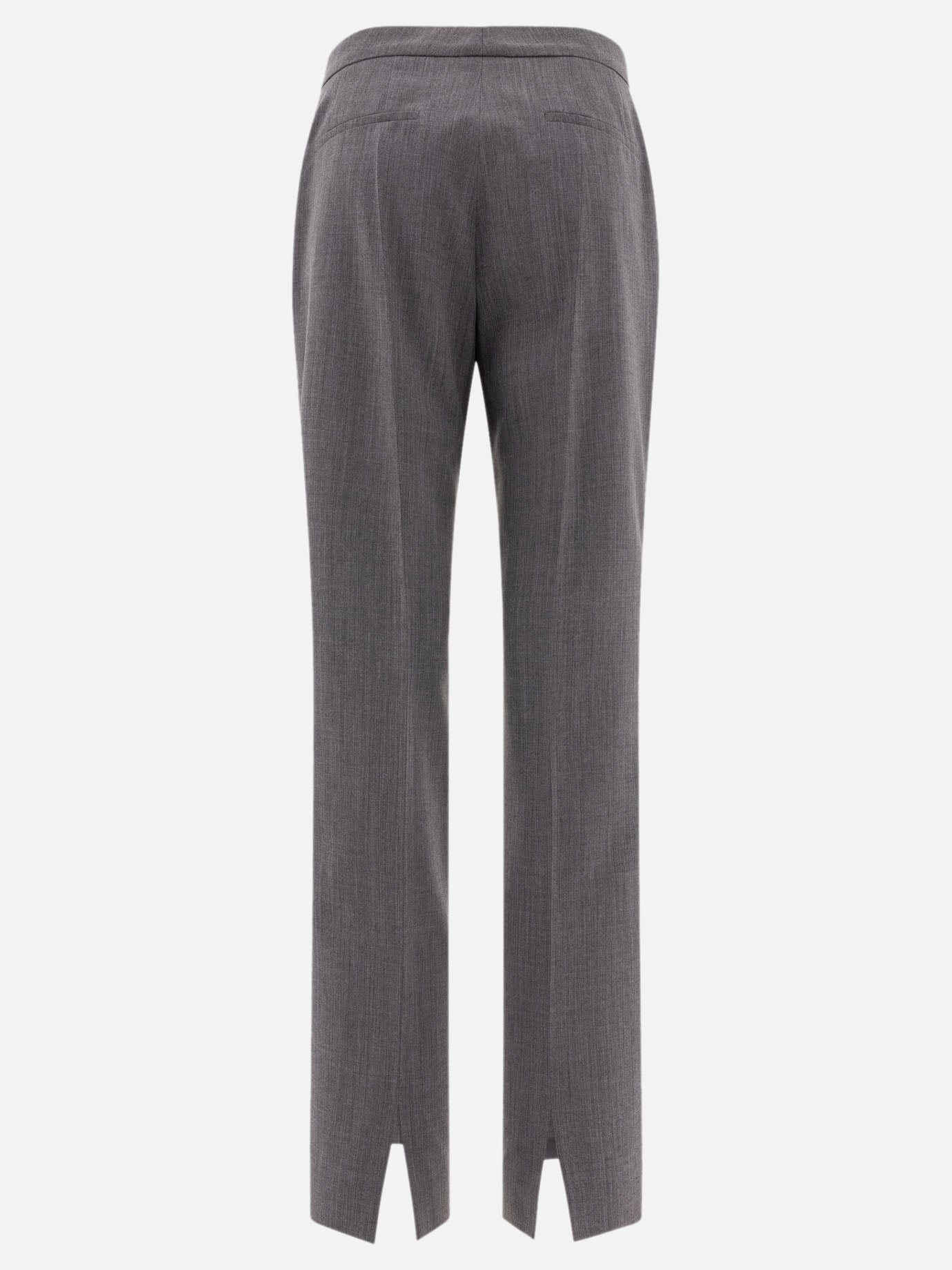 Jil Sander Tailored trousers with centre-back slit Grey