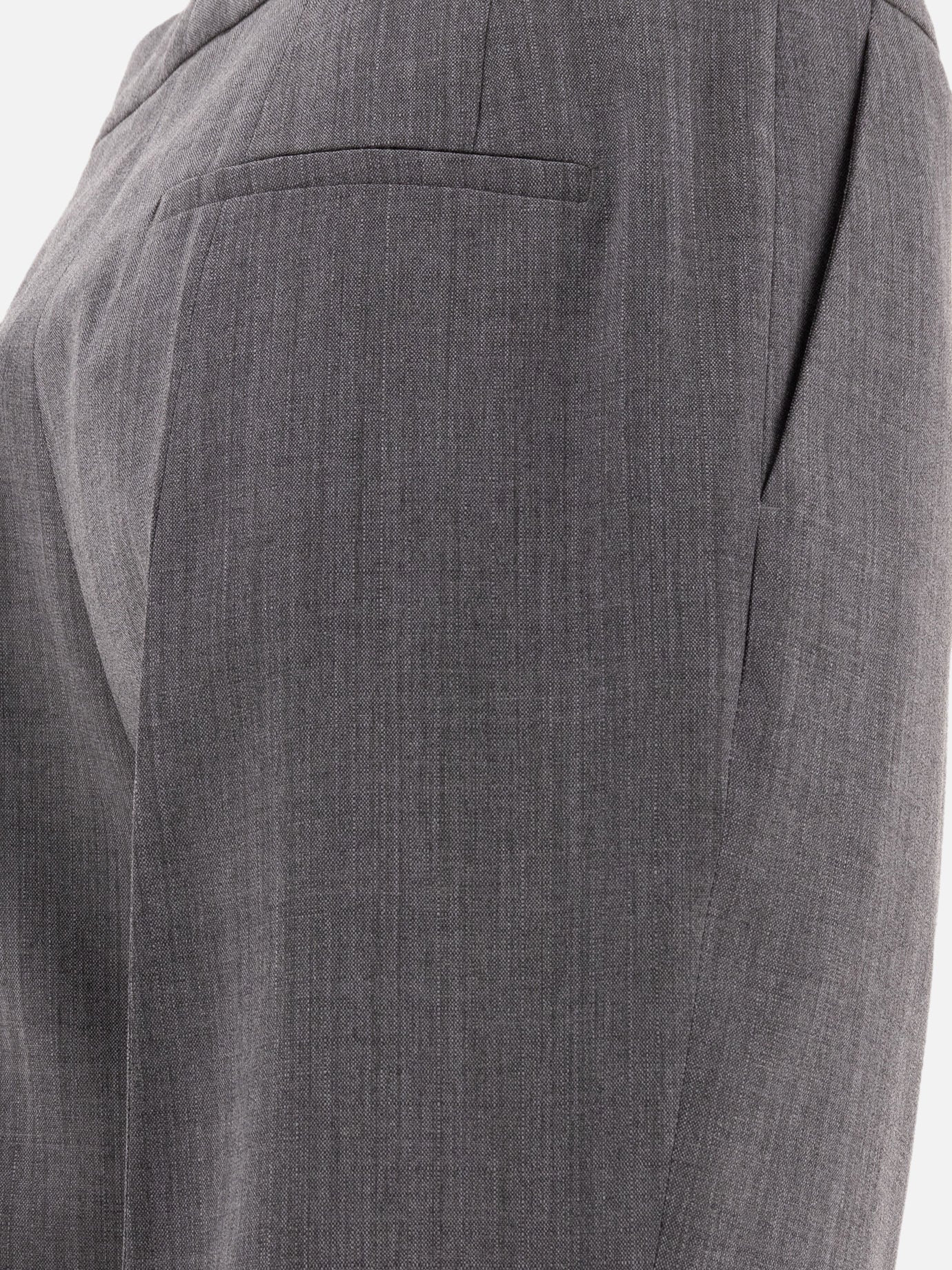 Jil Sander Tailored trousers with centre-back slit Grey