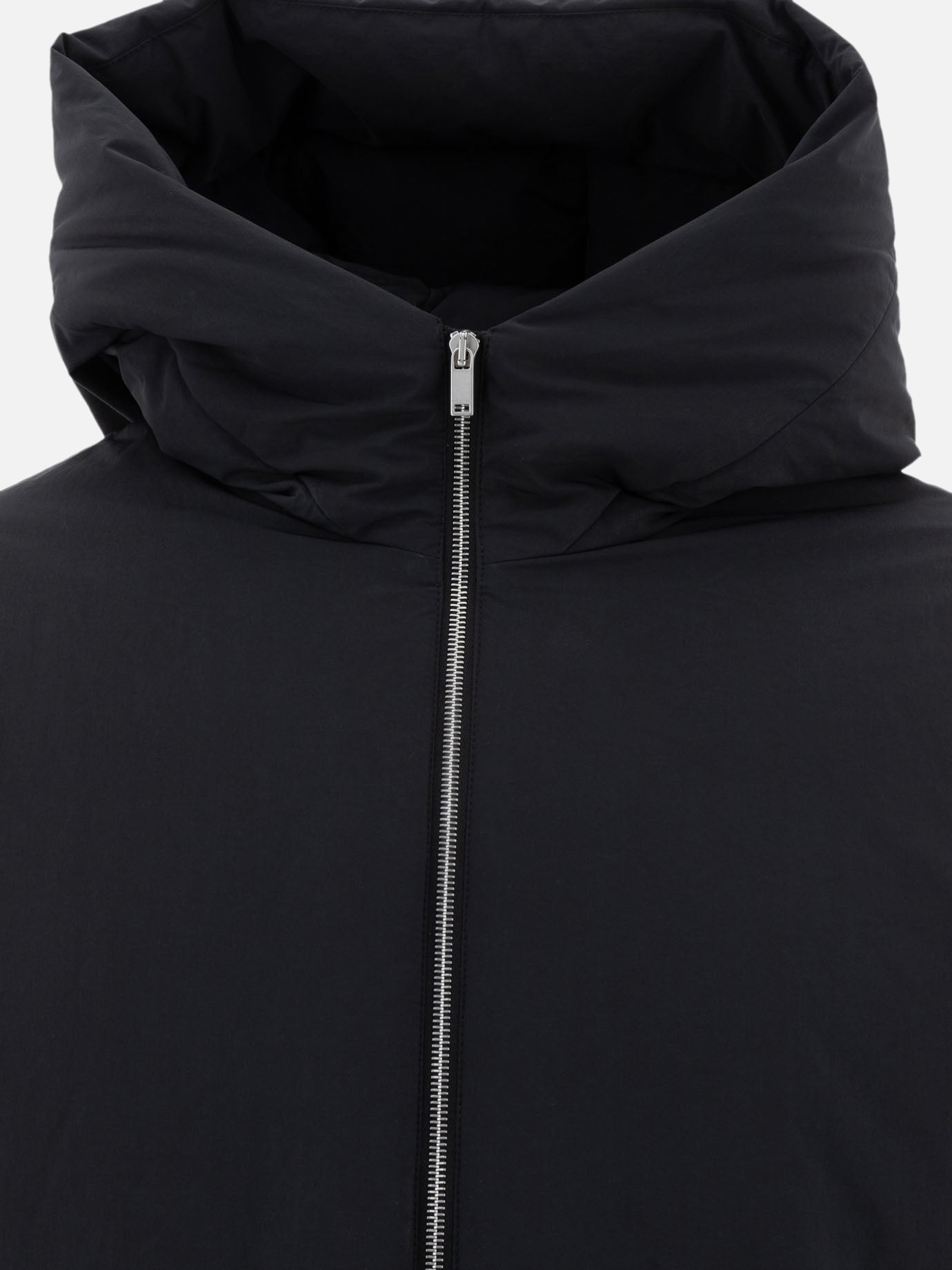 Jil Sander Hooded down jacket Black