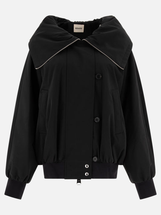 Bomber jackets Solid colour  Black - Khaite Women | PLP | VIETTI Online Store 
