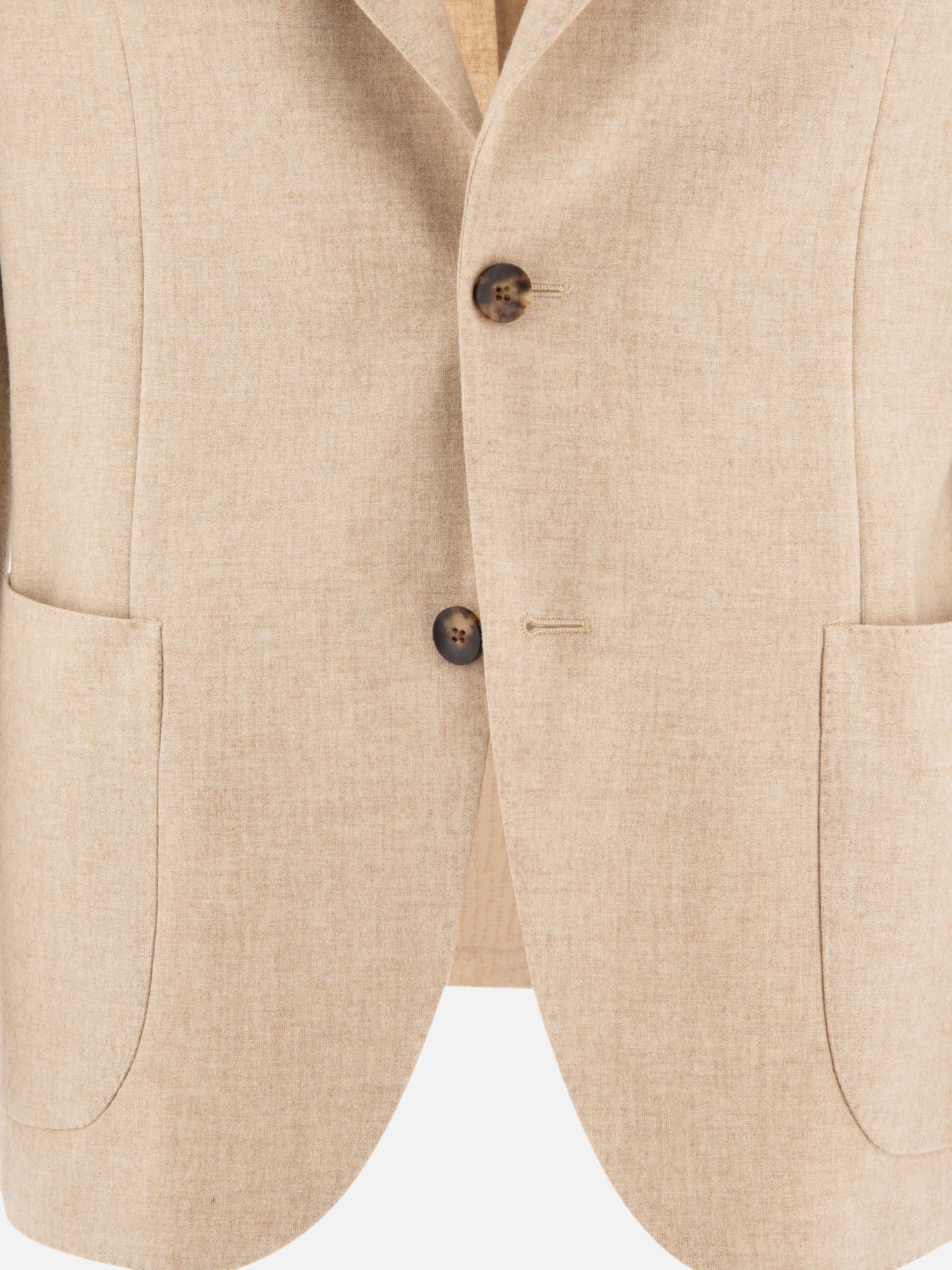 Single-breasted wool blend blazer