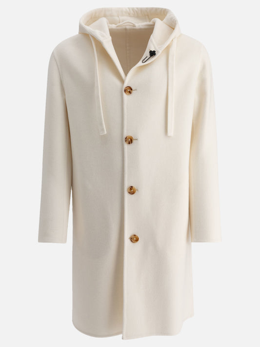 Long coats Solid colour  White - Lardini Men | PLP | VIETTI Online Store 
