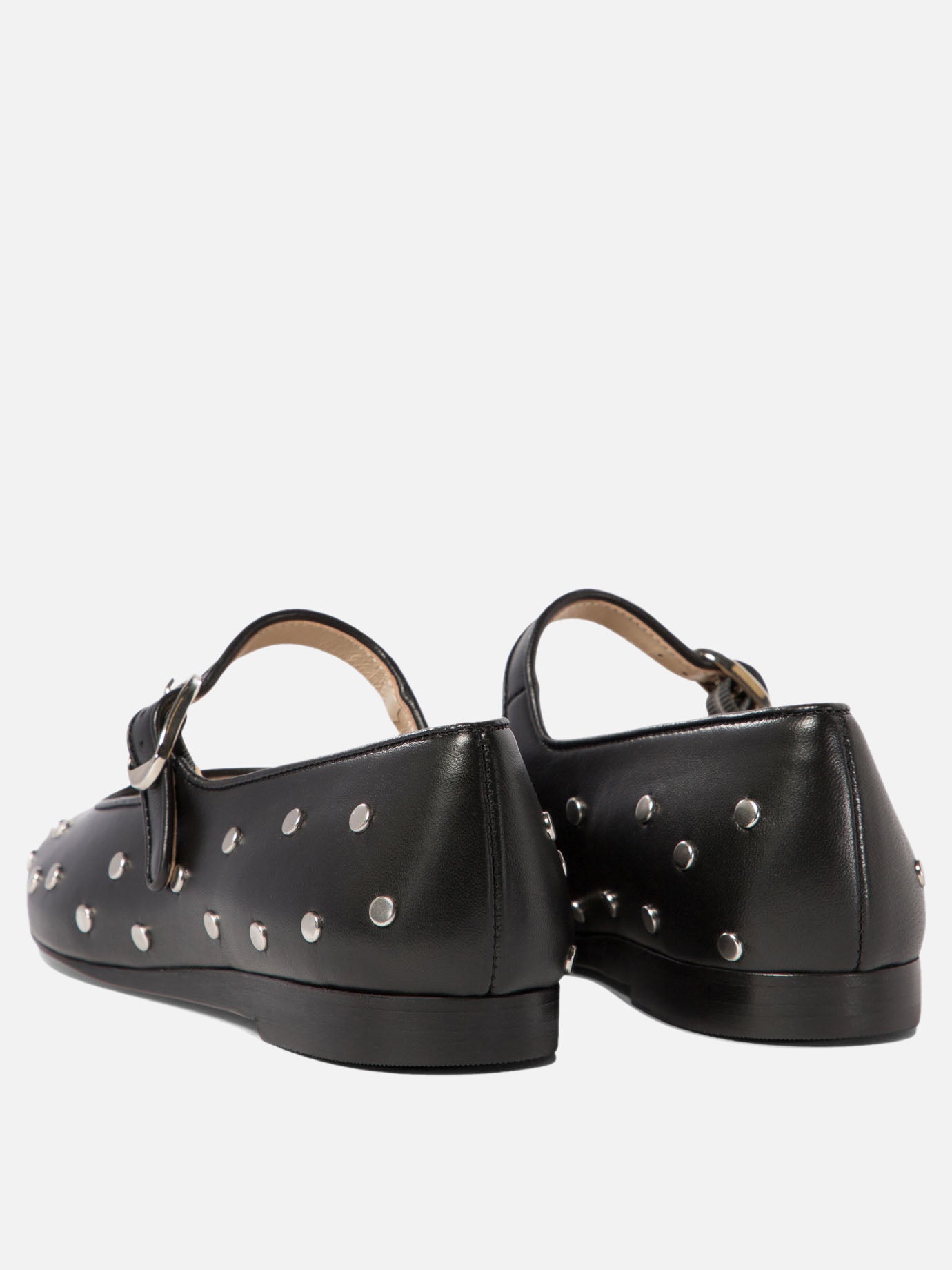 Mary Jane studded ballet flats