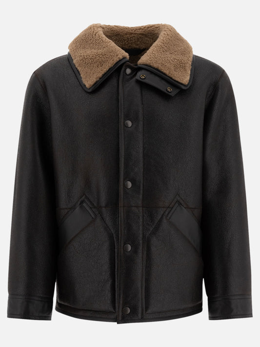 Lemaire Shearling jacket Brown