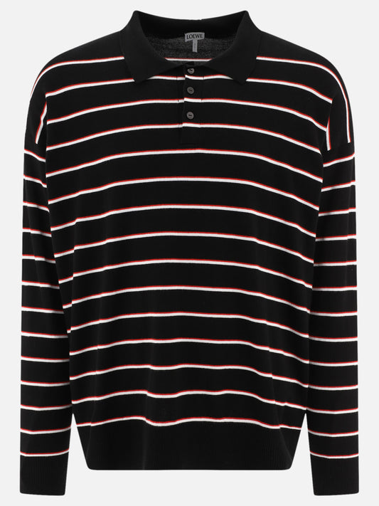 Striped polo with Anagram