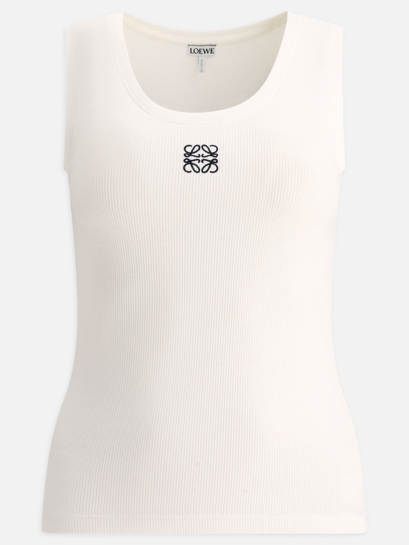 Tank tops Solid colour  White - Loewe Women | PDP | VIETTI Online Store | thumbnail