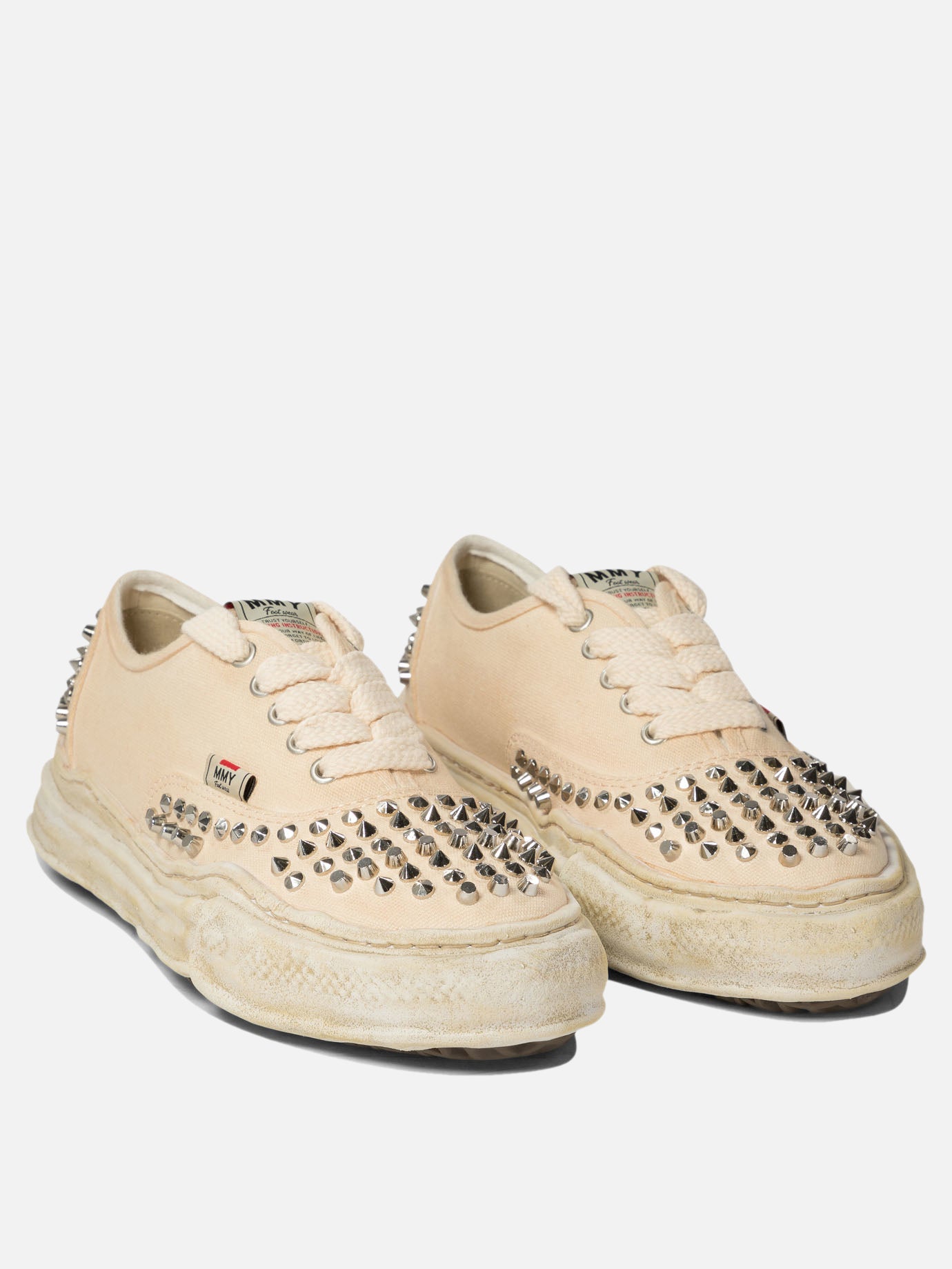 Maison Mihara Yasuhiro "Baker" studded sneakers Beige