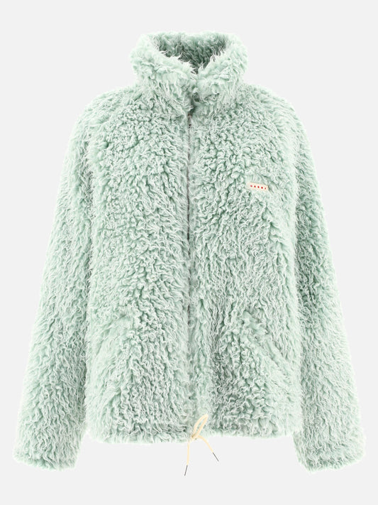 Shearling jackets Solid colour  Light blue - Marni Men | PLP | VIETTI Online Store 
