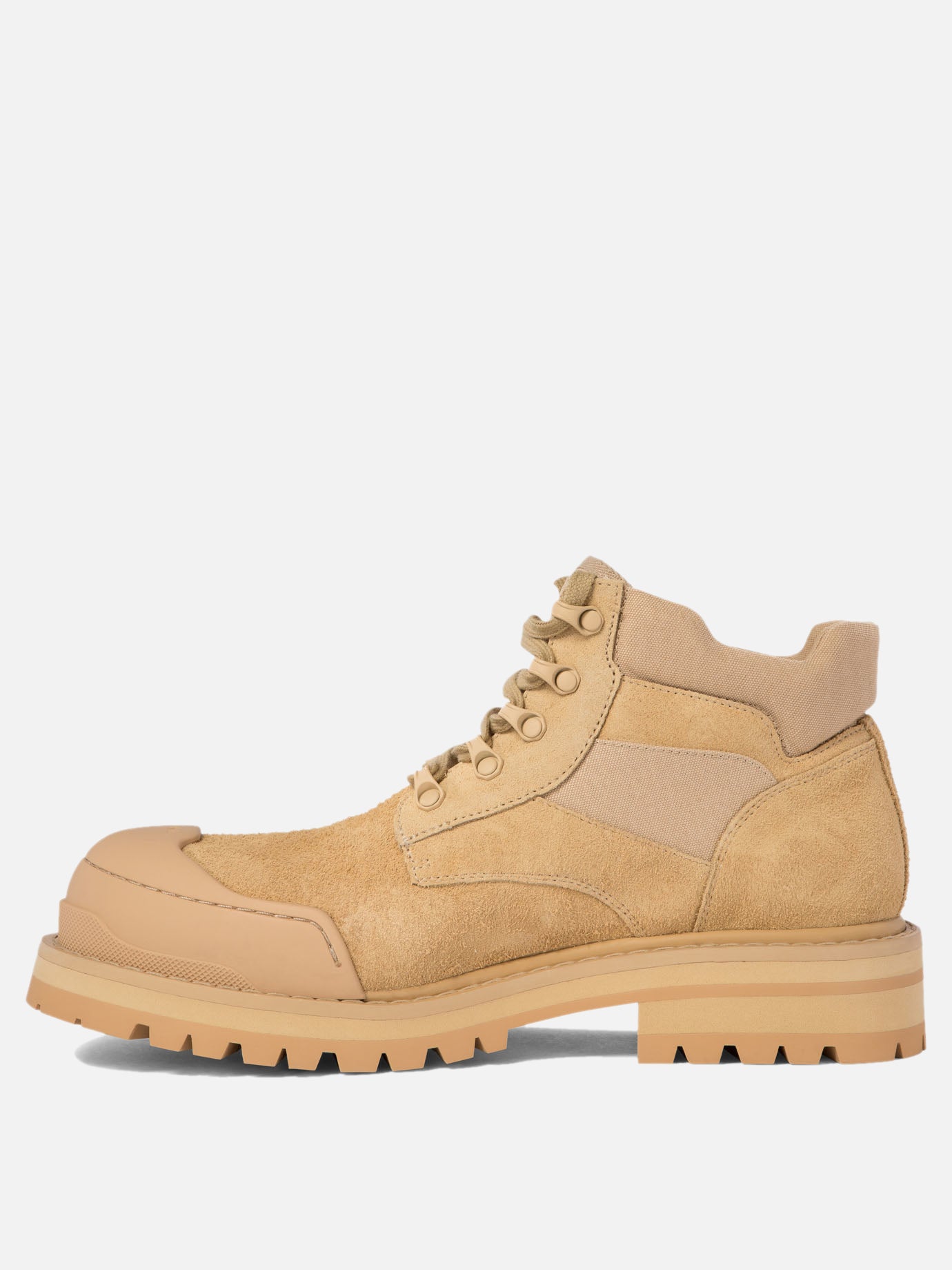 Marni "Patchy" combat boots Beige