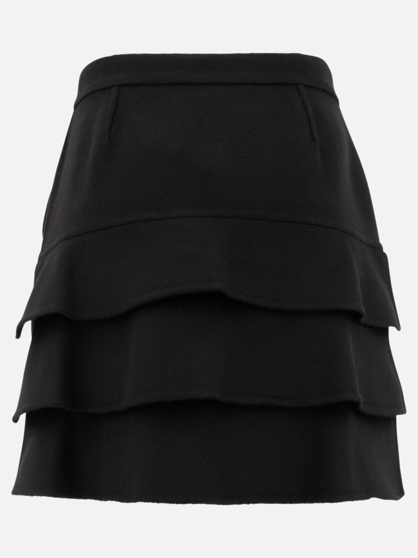 Max Mara Camelwool miniskirt Black