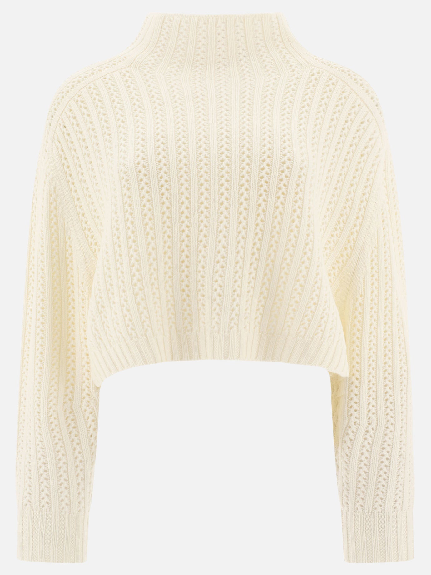 Wool and cashmere crop sweater "Hodeida"