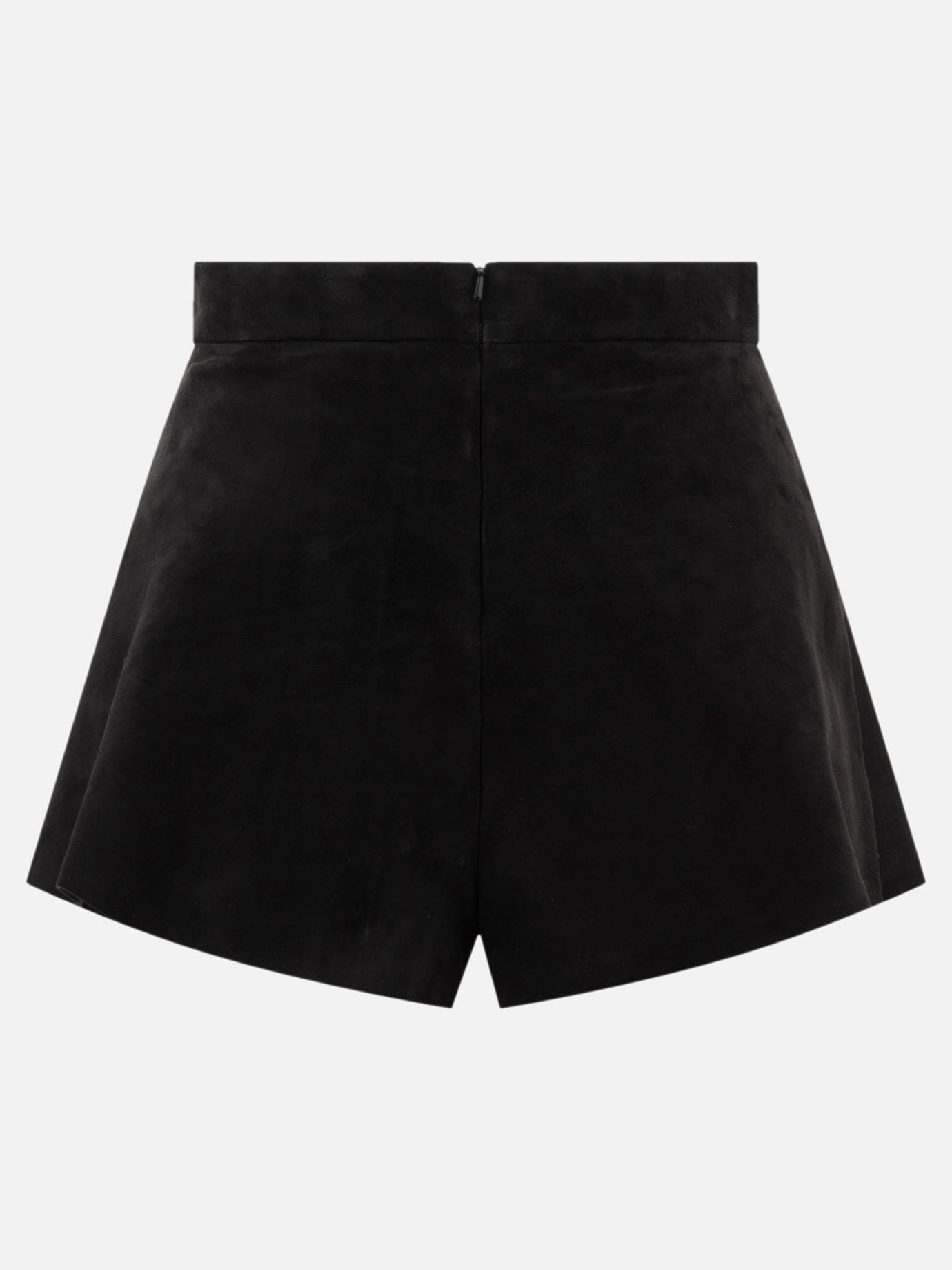 Max Mara Suede shorts Black