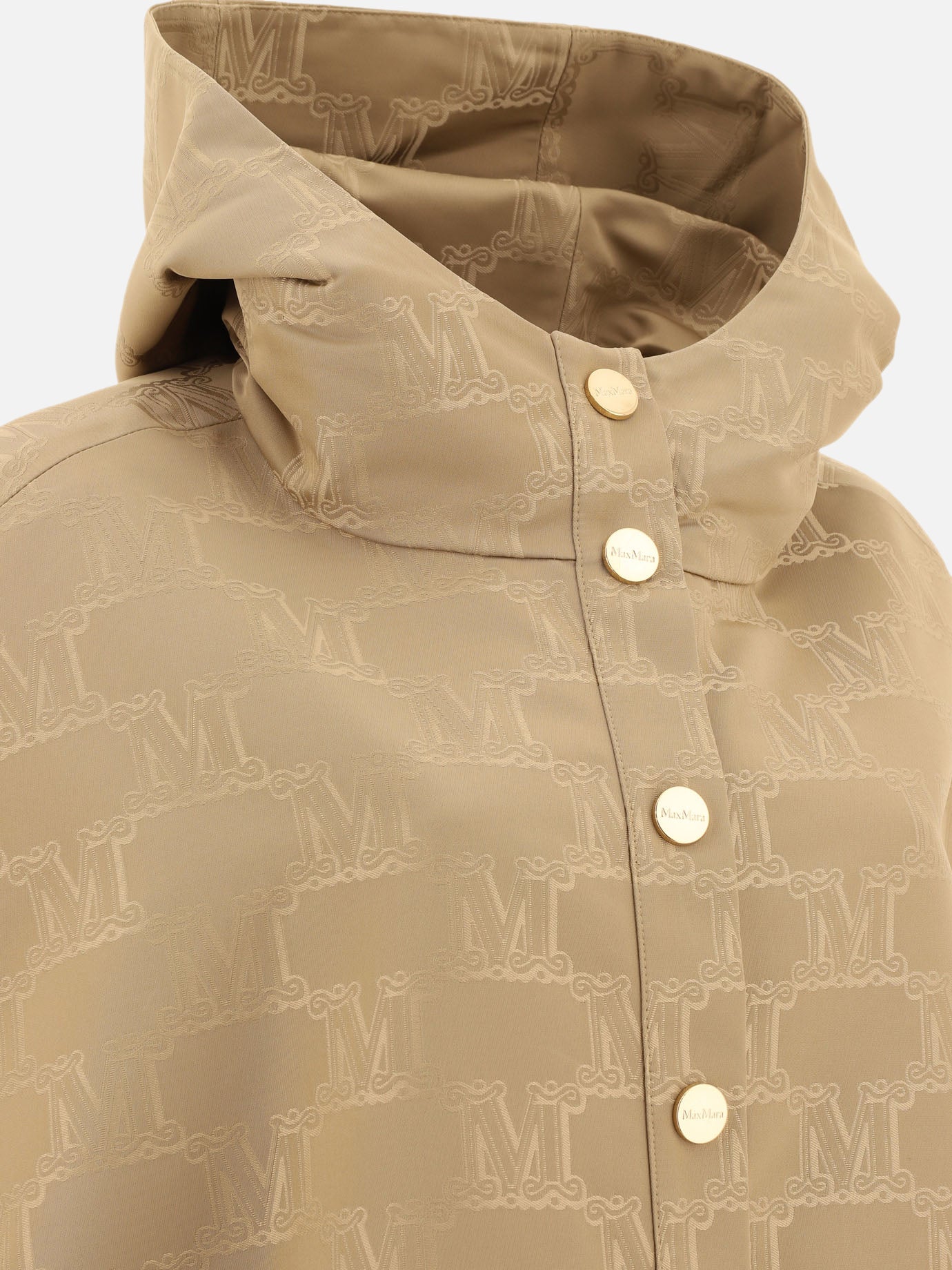 Water-repellent jacquard cape