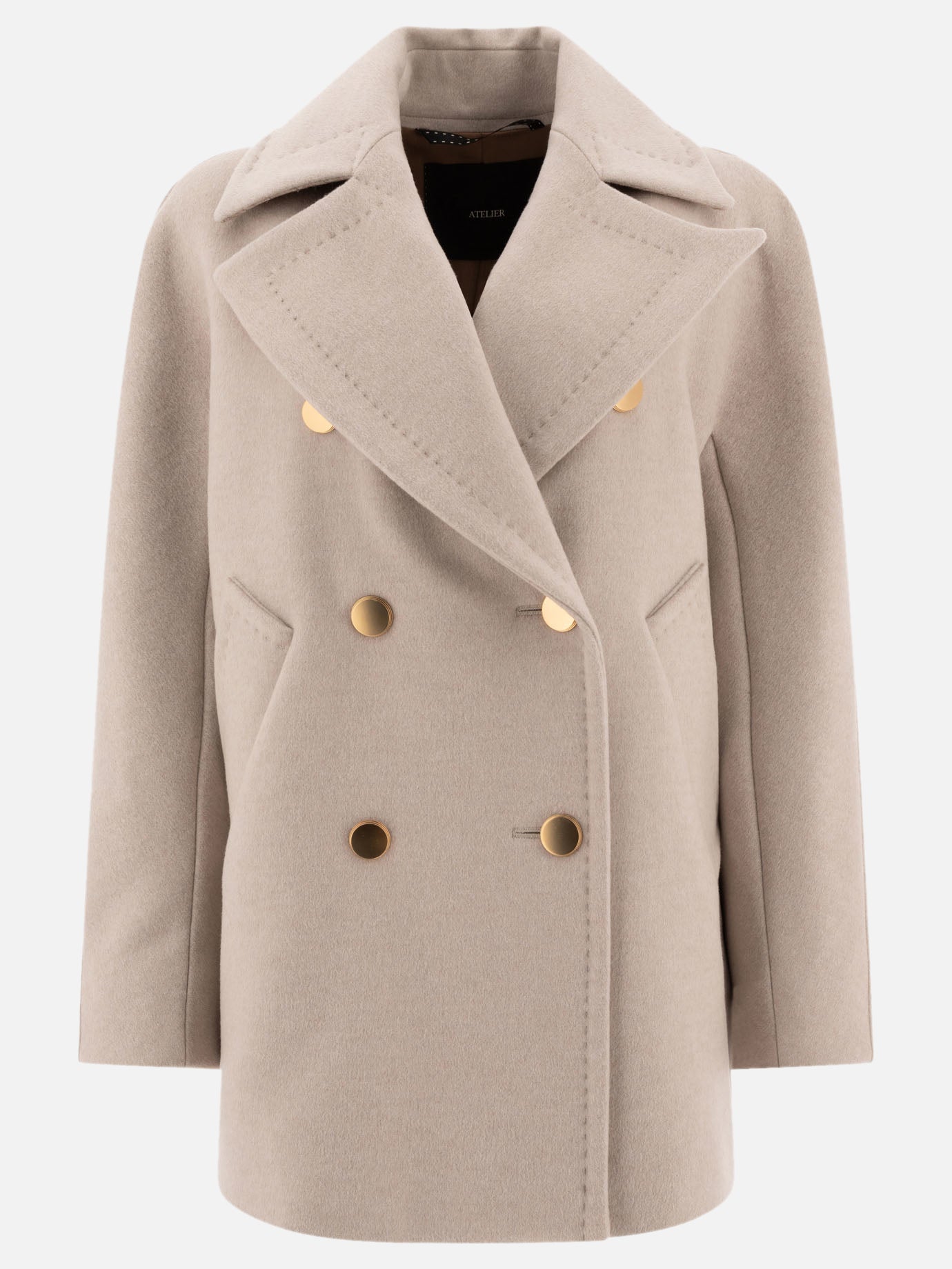 Max Mara Atelier Double cashmere coat Beige