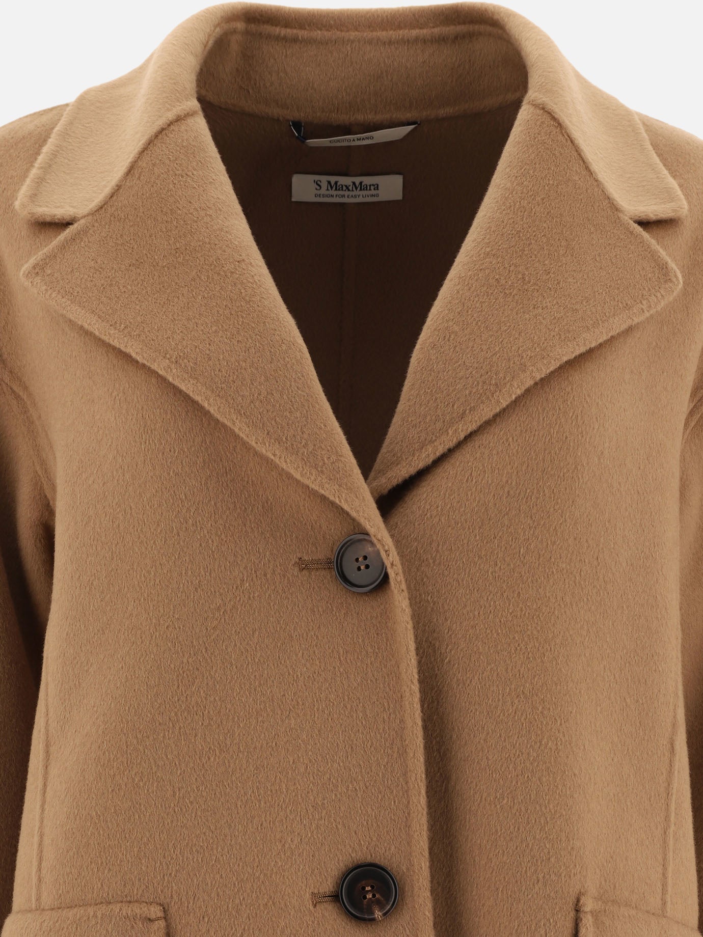 "Coat" single-breasted wool coat