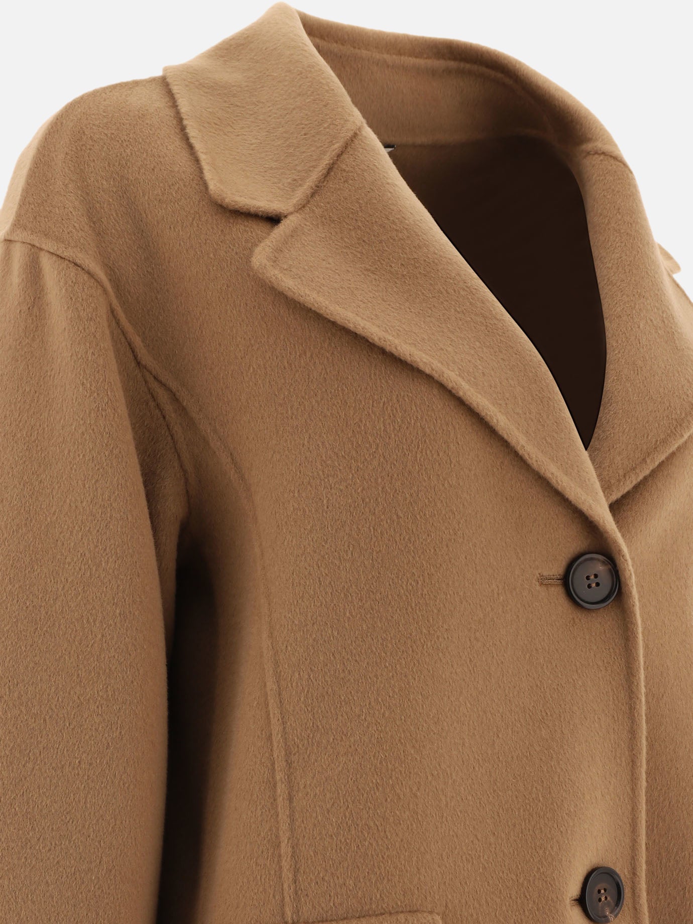 "Coat" single-breasted wool coat