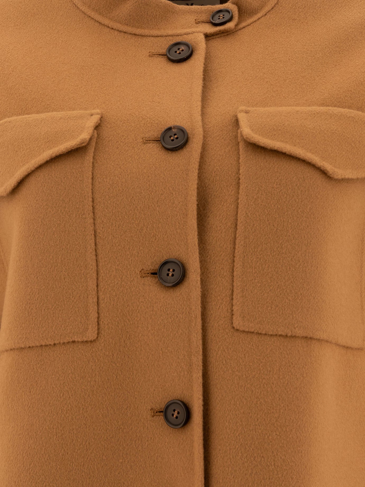 Max Mara S Wool short coat Beige