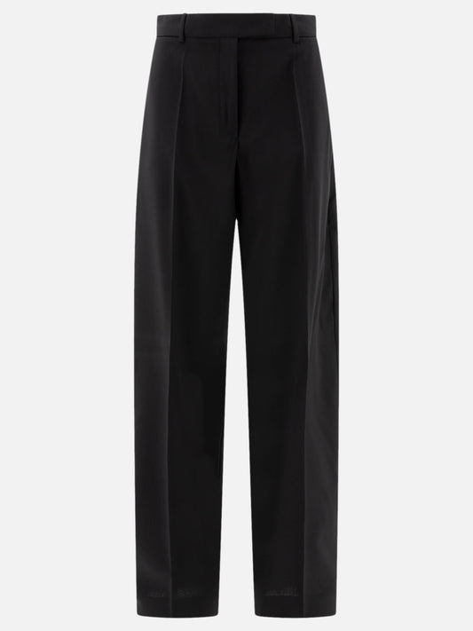 Oversize trousers in stretch wool