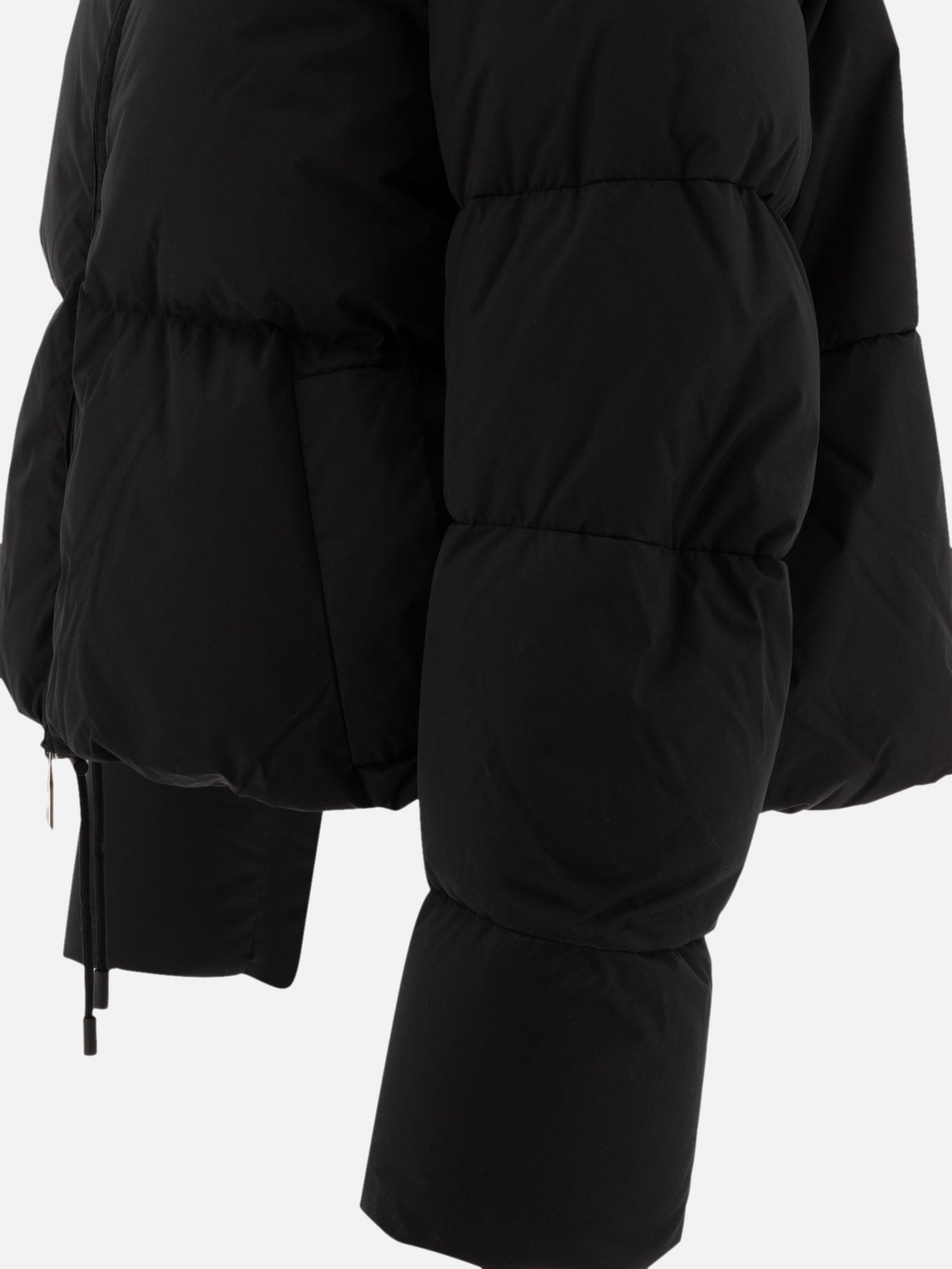 Max Mara Sportmax Oversize down jacket in waterproof fabric Black