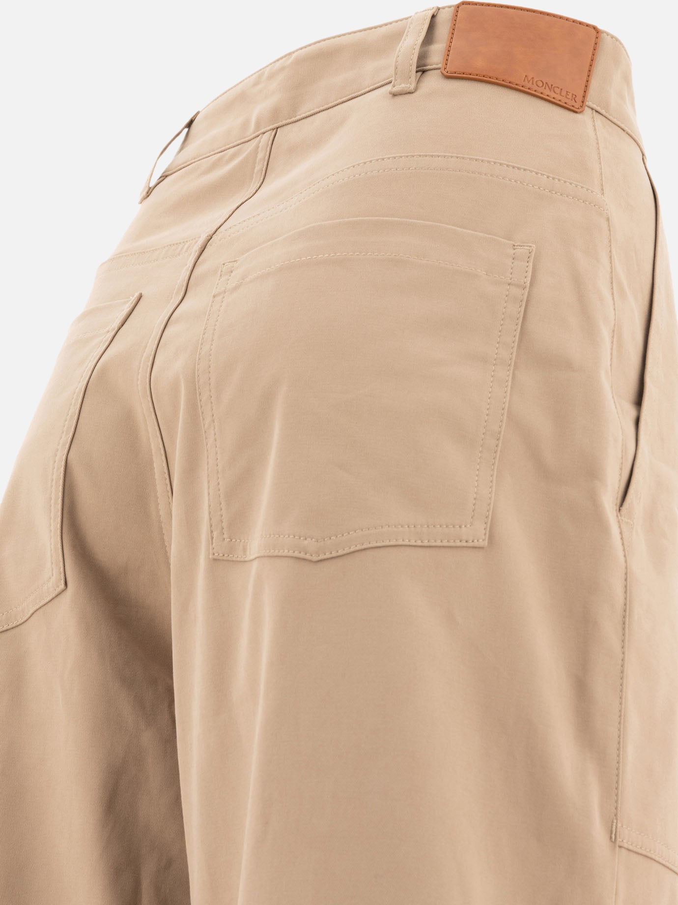 Moncler Gabardine trousers Beige