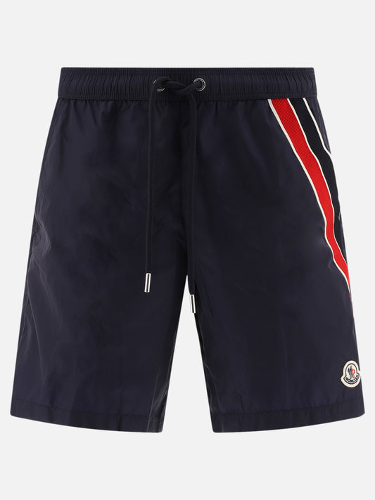 Tricolour trim swim shorts