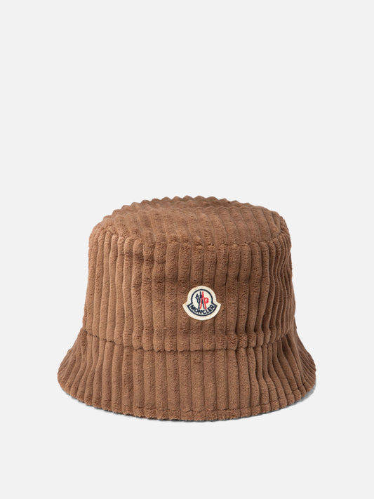 Moncler Corduroy bucket hat Brown