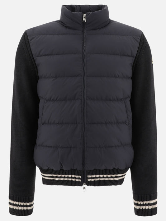 Down jackets Solid colour  Blue - Moncler Men | PLP | VIETTI Online Store 
