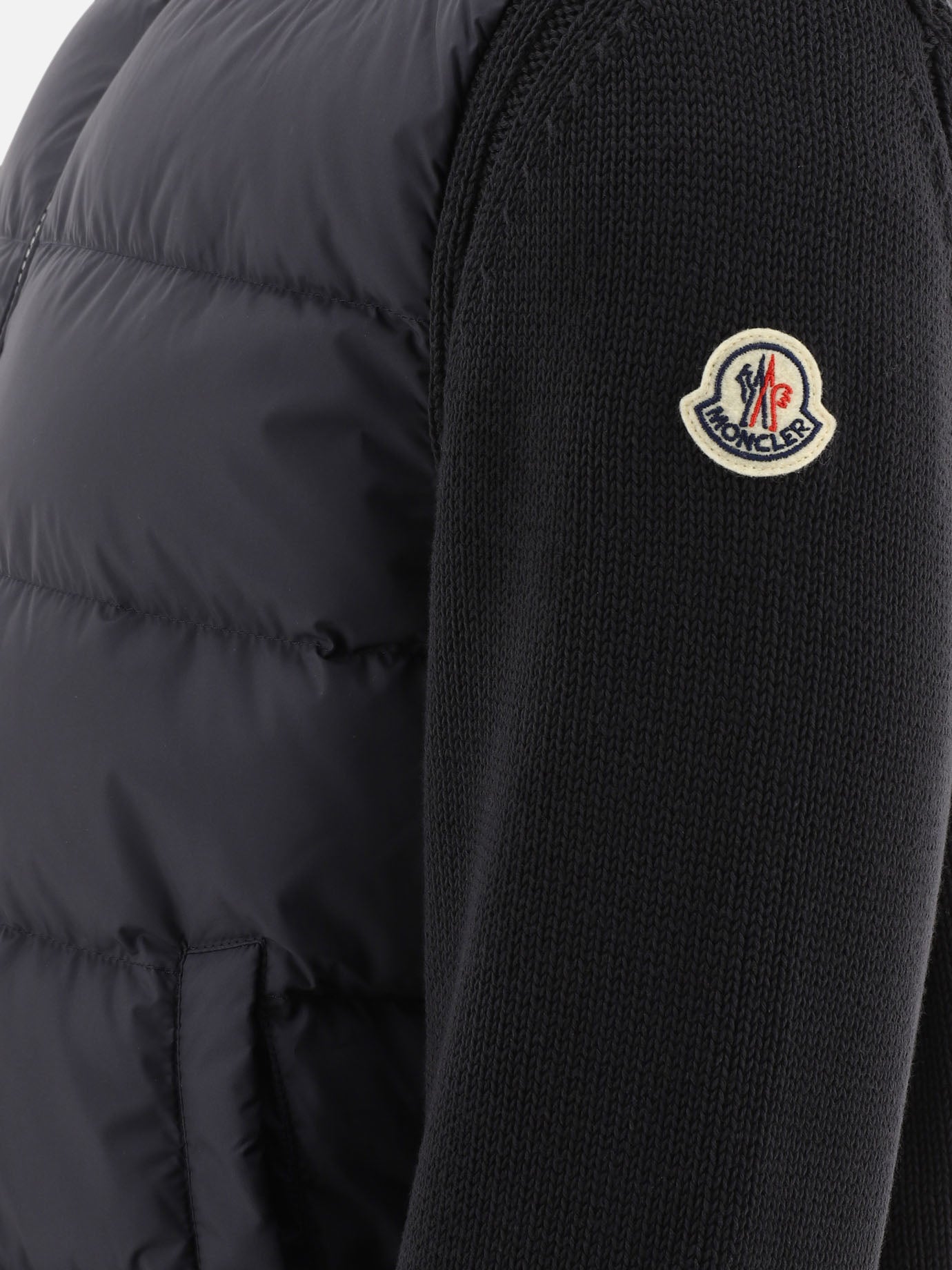 Down jackets Solid colour  Blue - Moncler Men | PDP | VIETTI Online Store | thumbnail_4