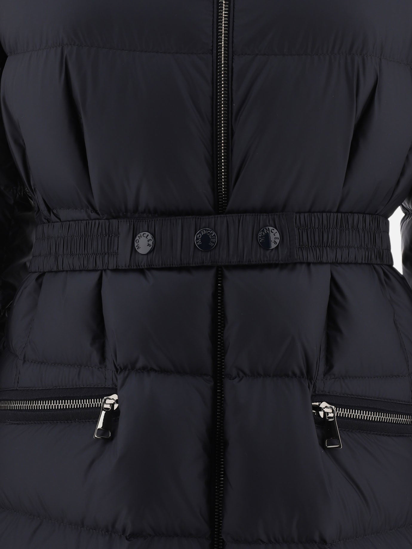 Down coats Solid colour  Blue - Moncler Women | PDP | VIETTI Online Store | Zoom-Modal_3
