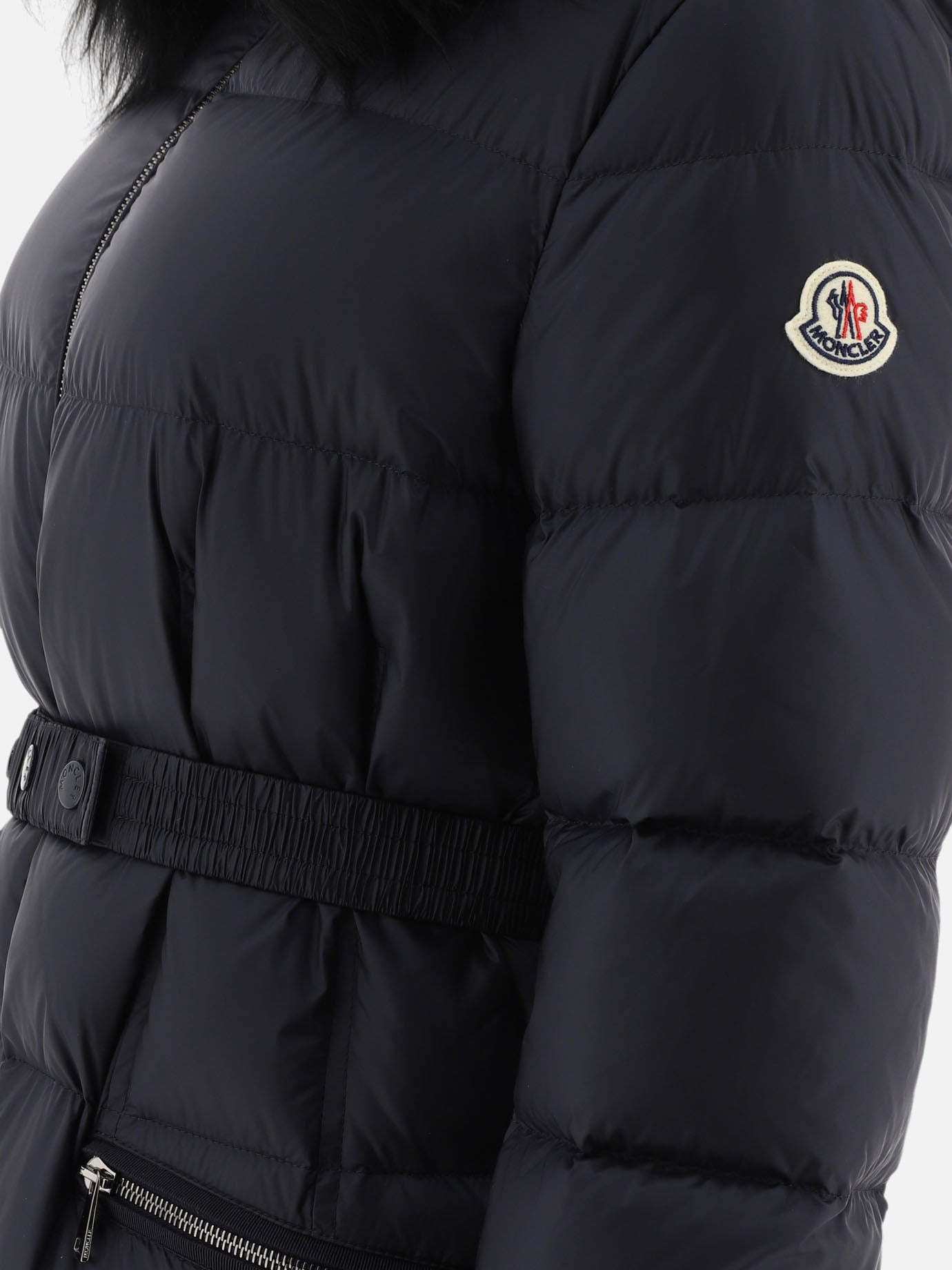 Down coats Solid colour  Blue - Moncler Women | PDP | VIETTI Online Store | thumbnail_4