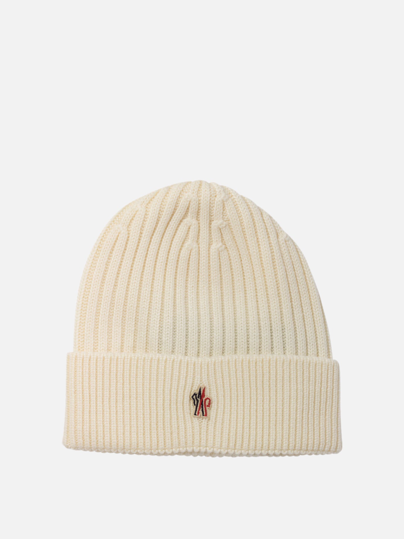 Moncler Grenoble Ribbed wool beanie White