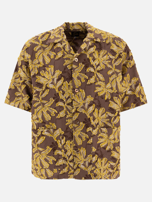 Needles "Cabana" shirt Brown