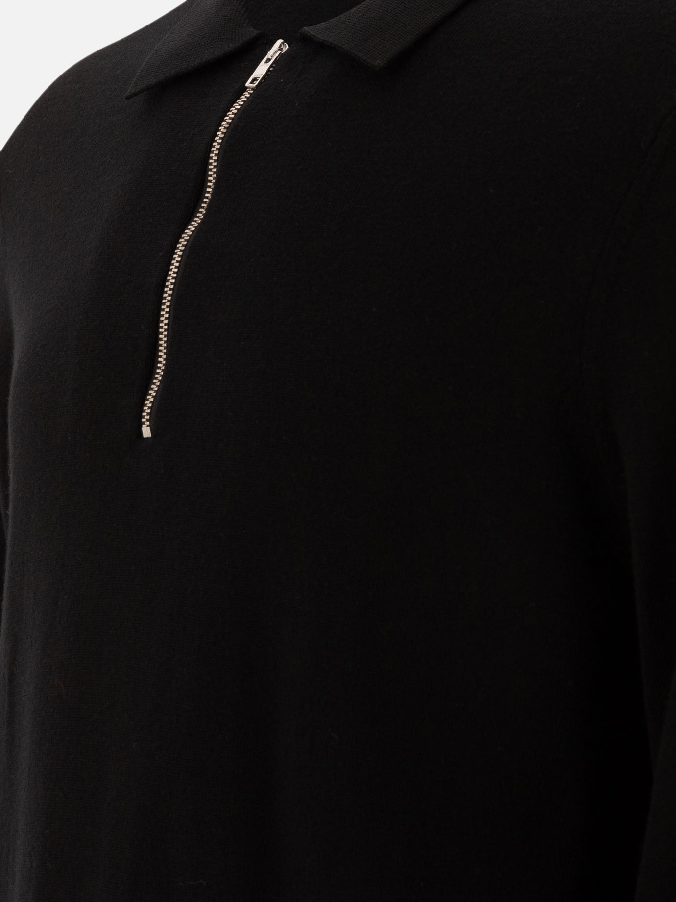 NN.07 "Sergio" half-zip polo shirt Black