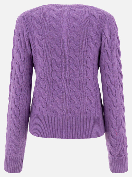 Cardigans Solid colour  Purple - Polo Ralph Lauren Women | PLP | VIETTI Online Store | 2

