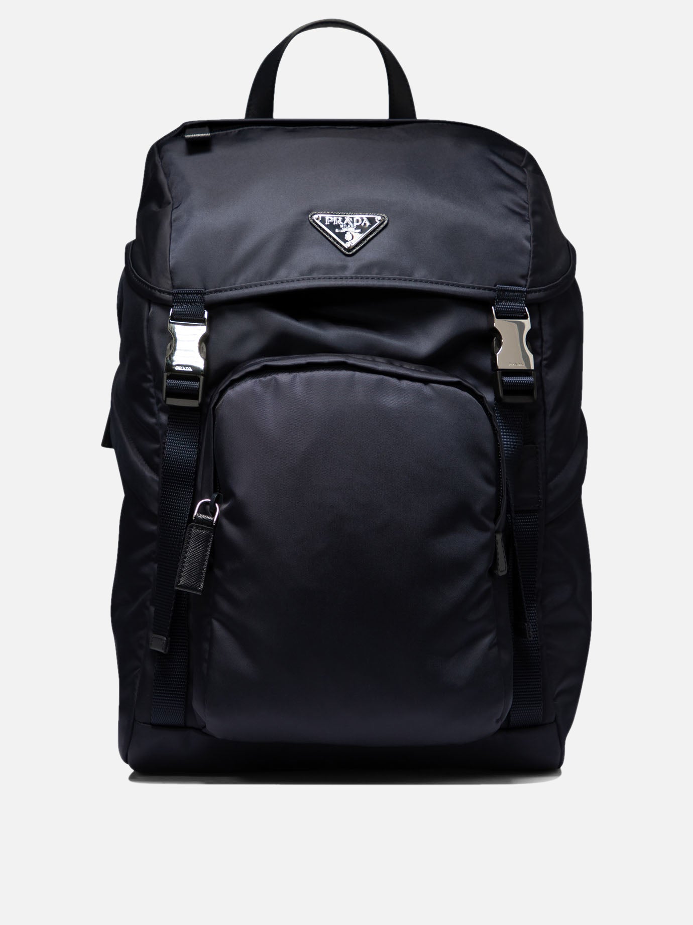 Re-Nylon backpack with Saffiano details