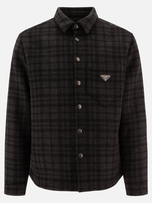 Quilted & Utility Jackets Check  Grey - Prada Men | PLP | VIETTI Online Store 
