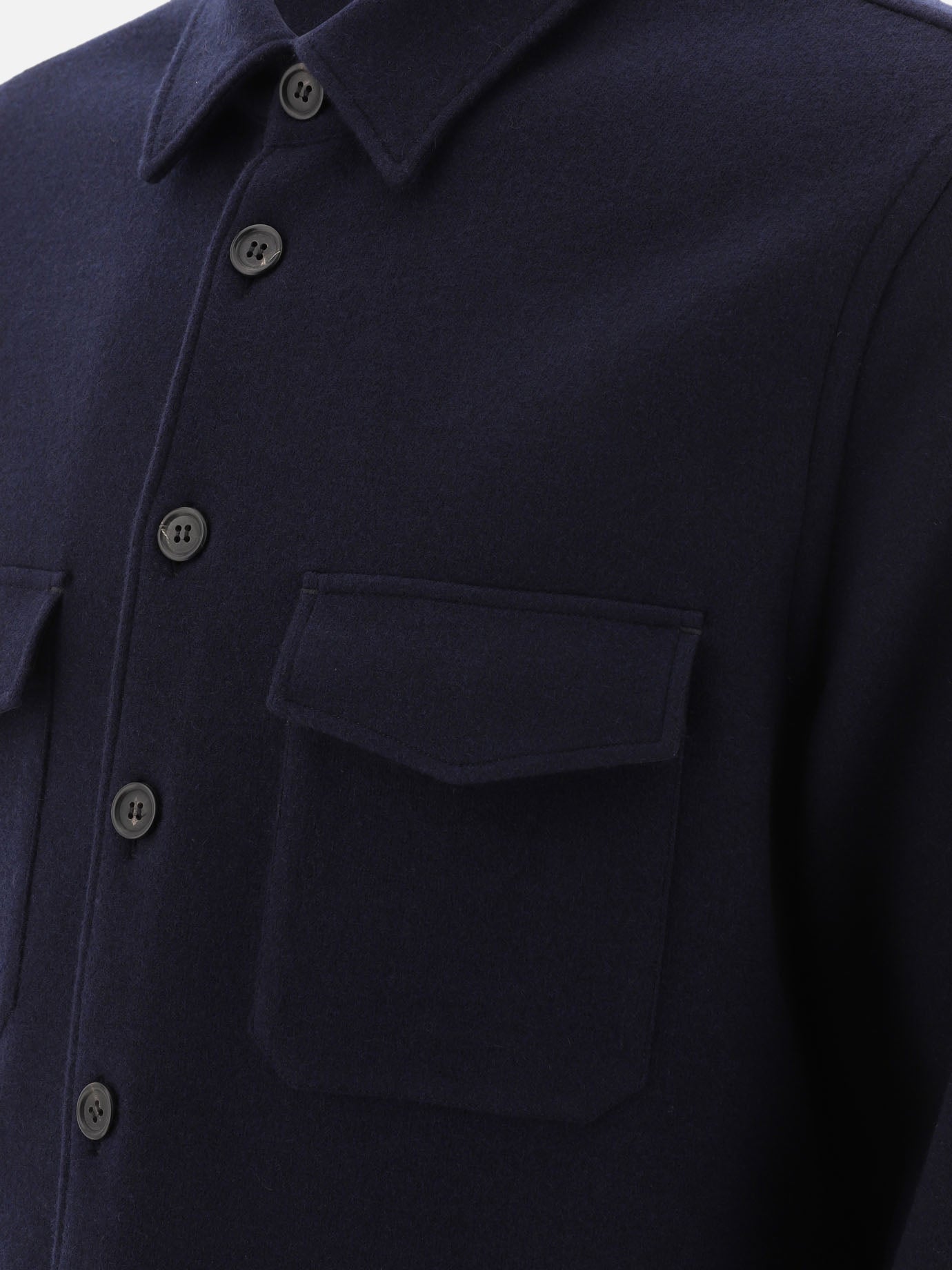 Wool and cashmere overshirt