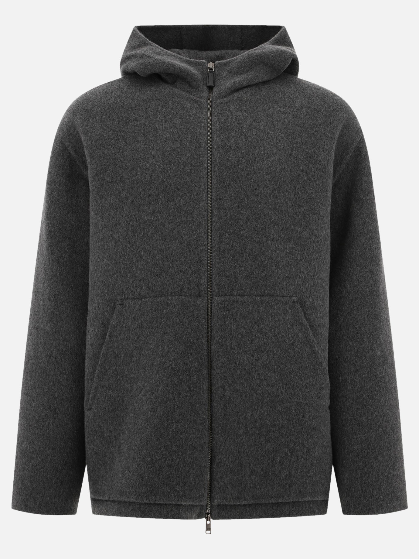 Virgin wool hoodie