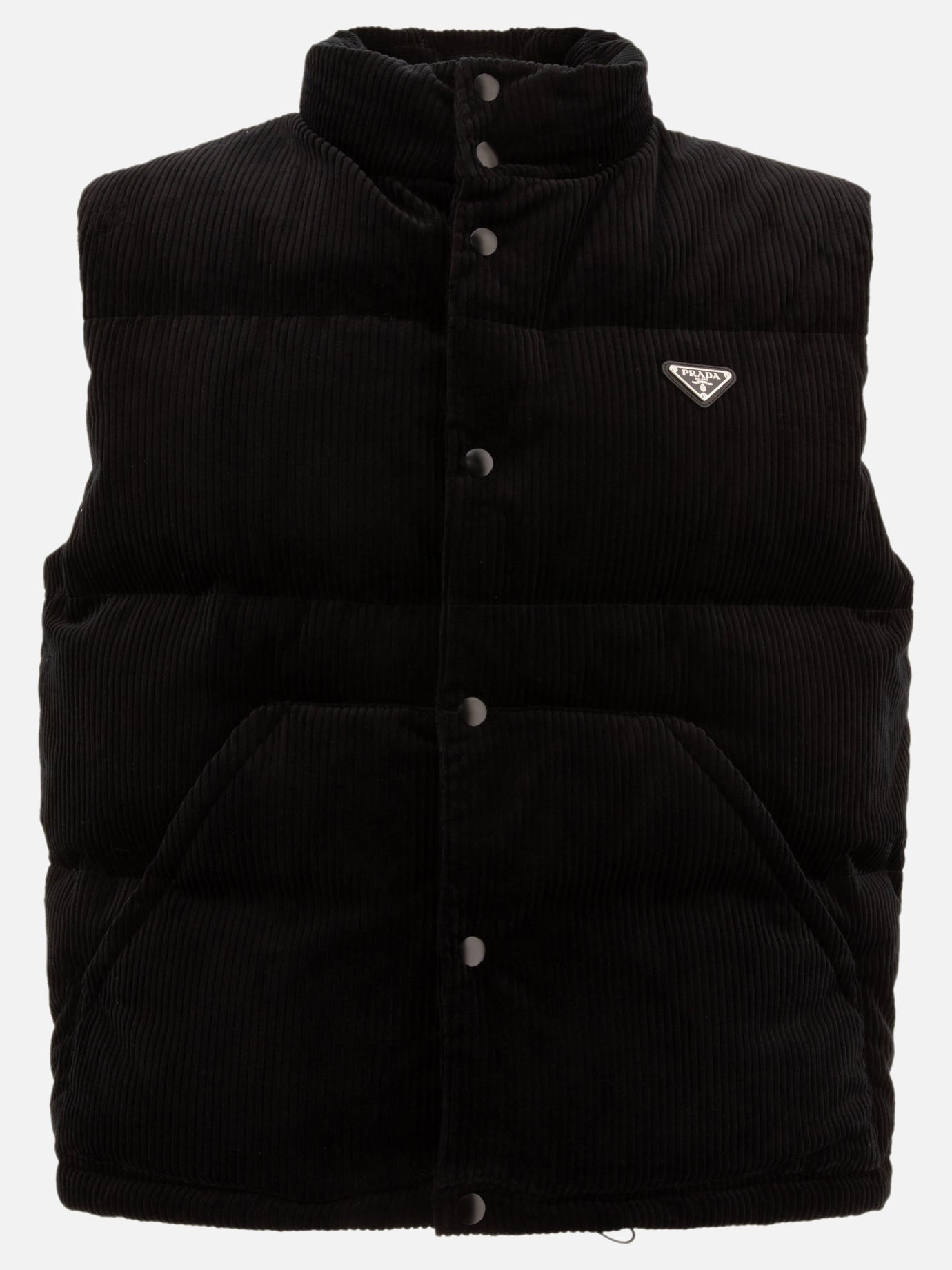 Corduroy down vest