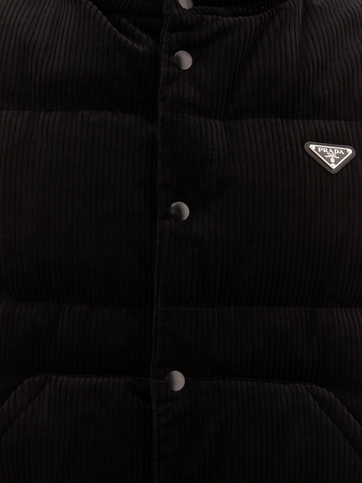 Corduroy down vest