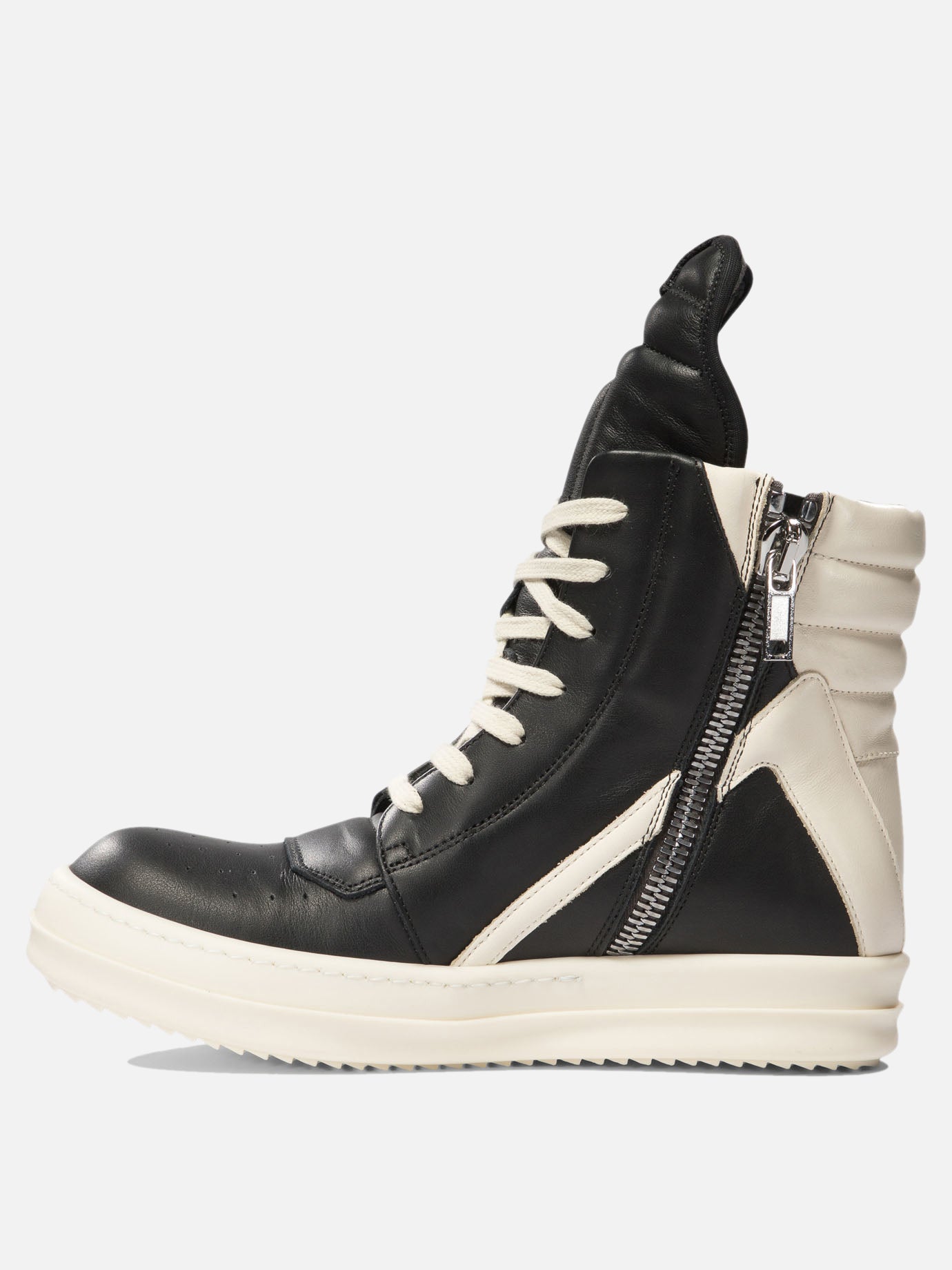 High top sneakers 100% calf leather - 100% rubber  Black - Rick Owens Women | PDP | VIETTI Online Store | Zoom-Modal_3
