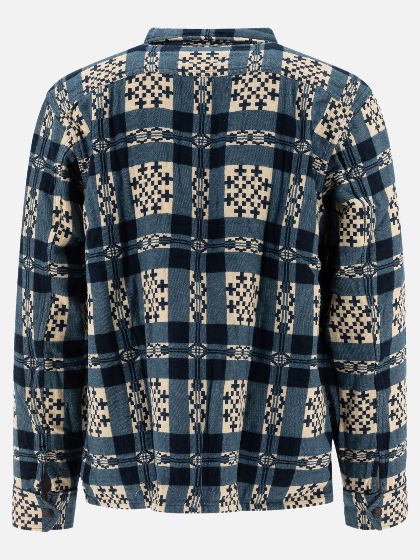 RRL by Ralph Lauren Patterned jacquard overshirt Blue