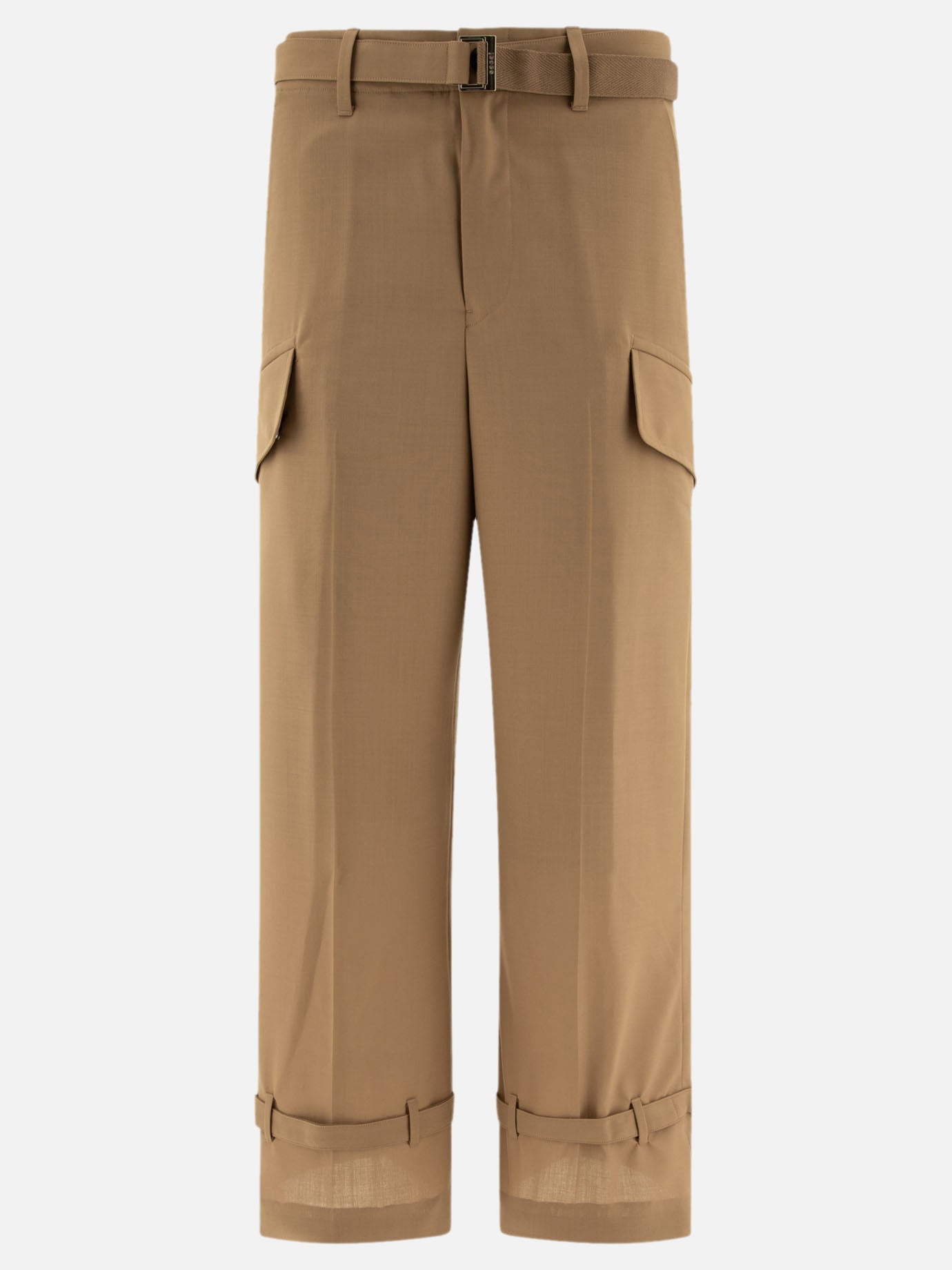 Sacai Belted trousers Beige