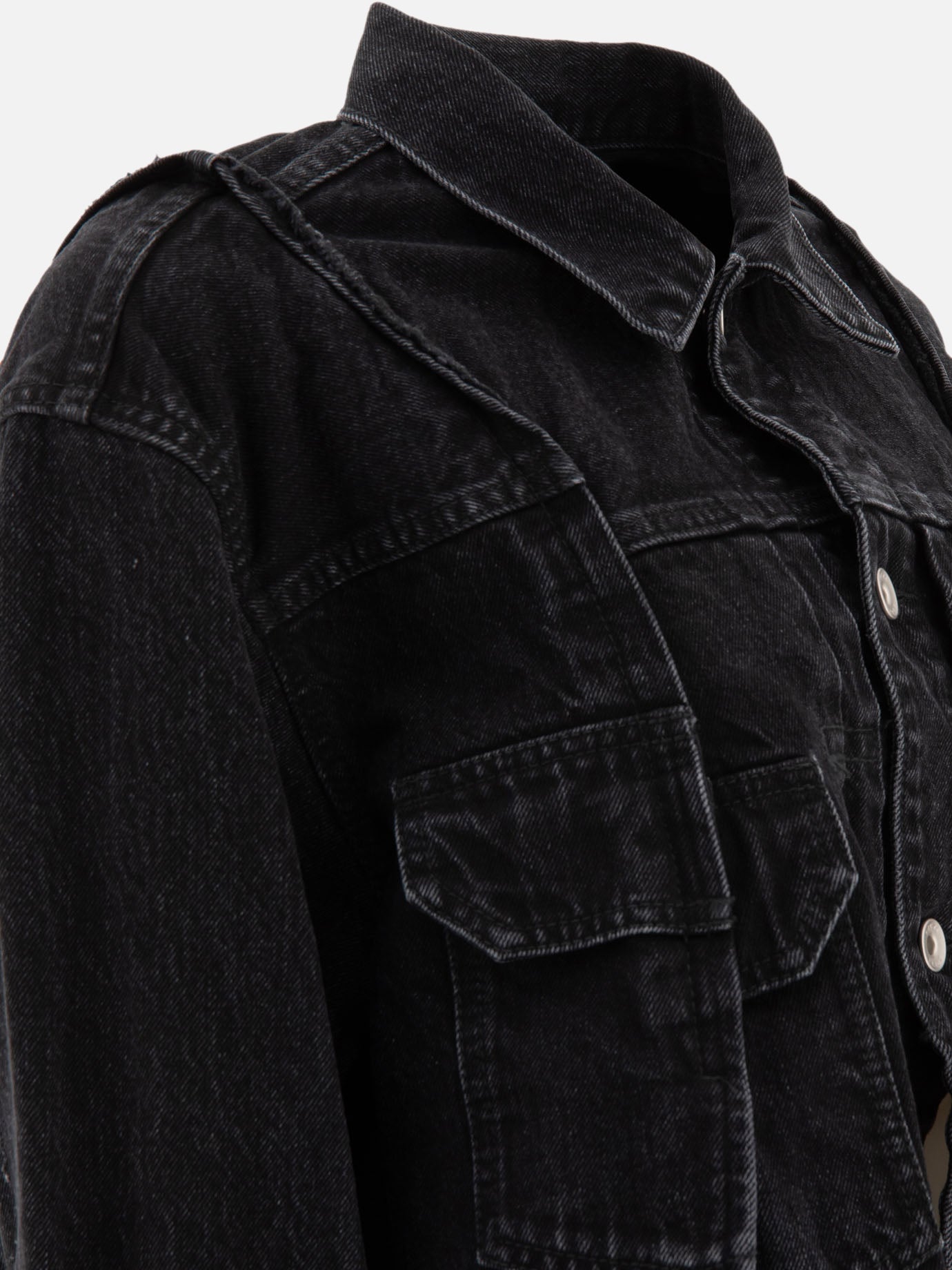 Panelled denim jacket