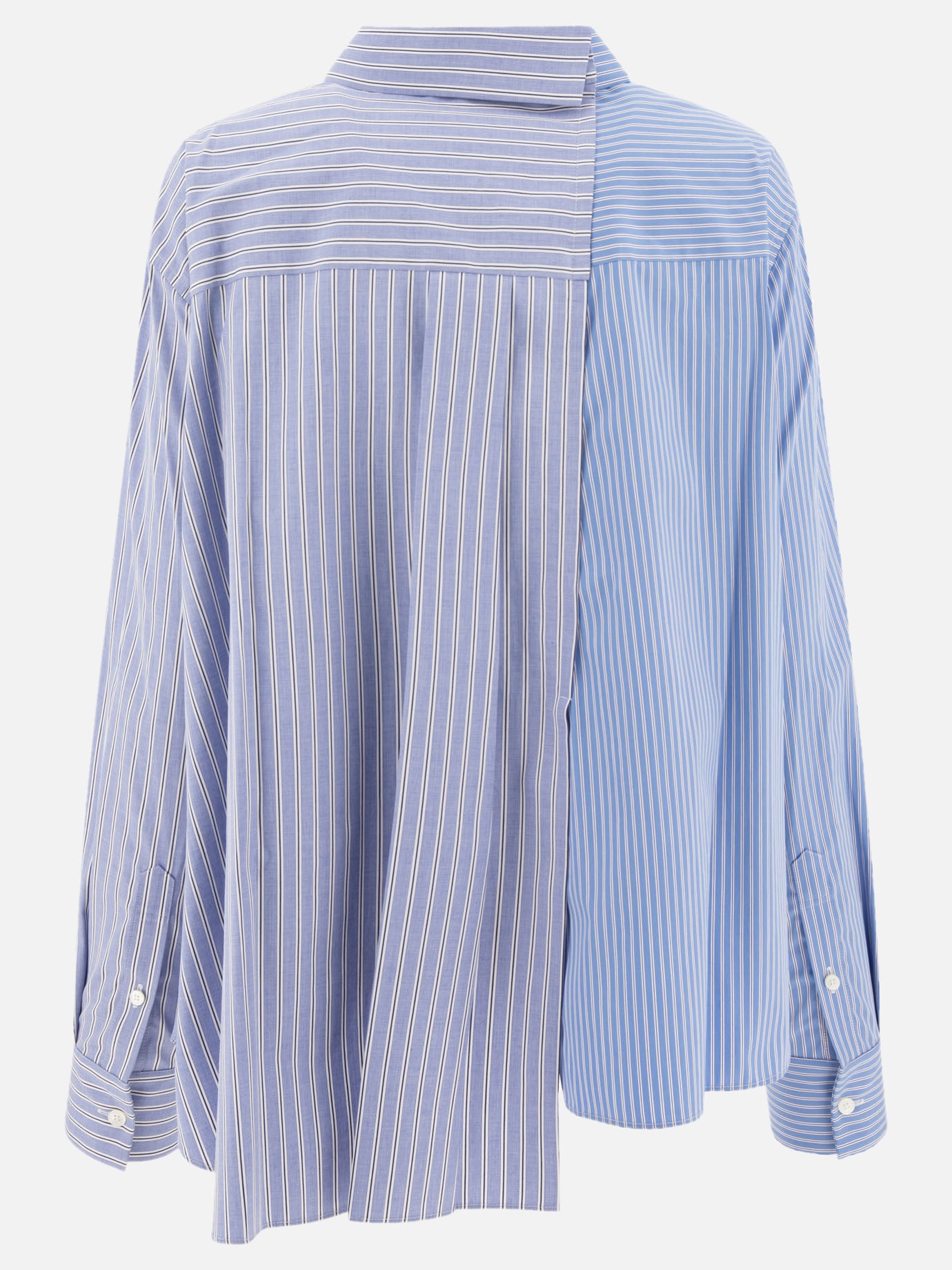 Poplin asymmetrical shirt