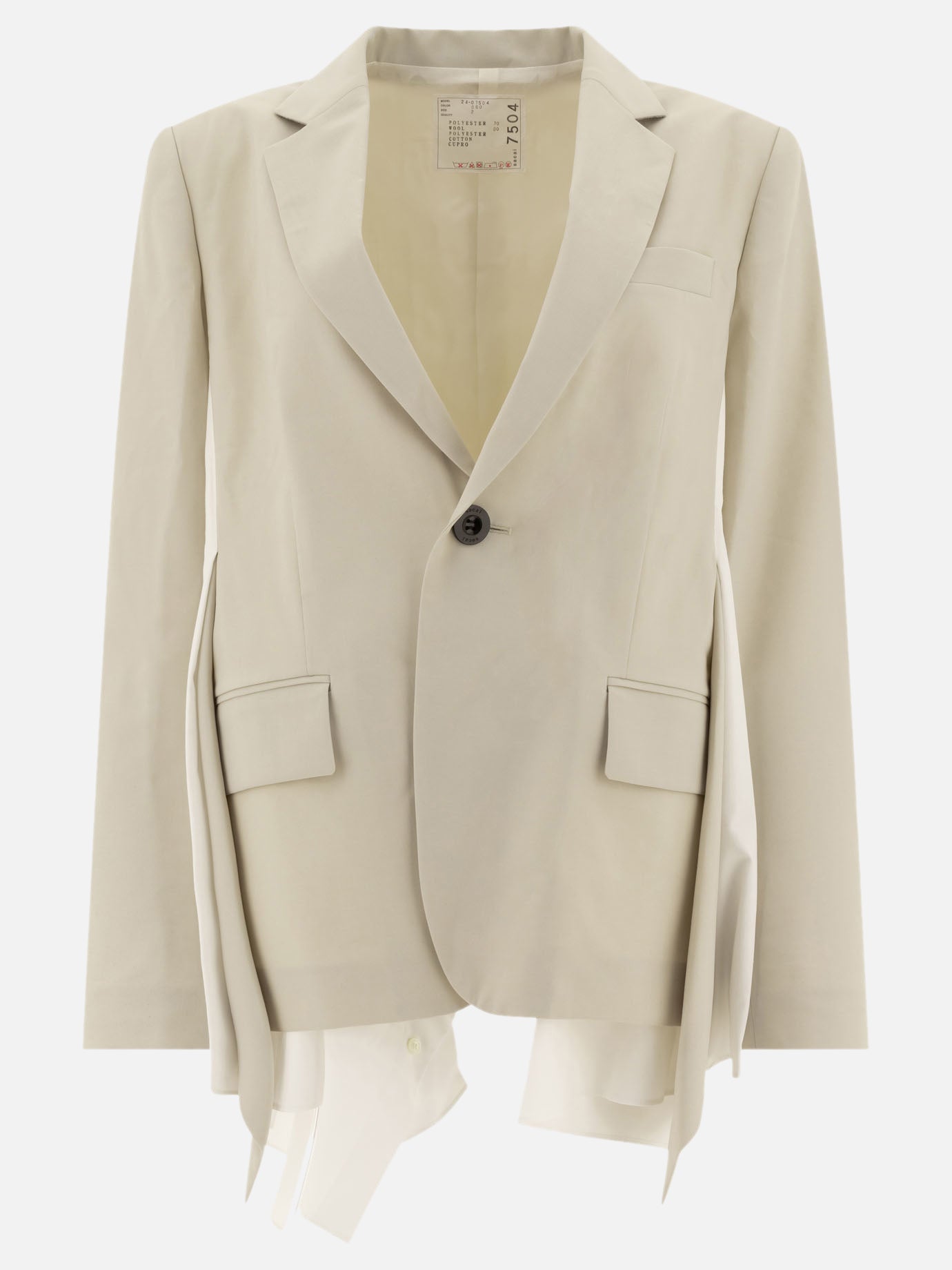 Sacai Combined blazer Beige