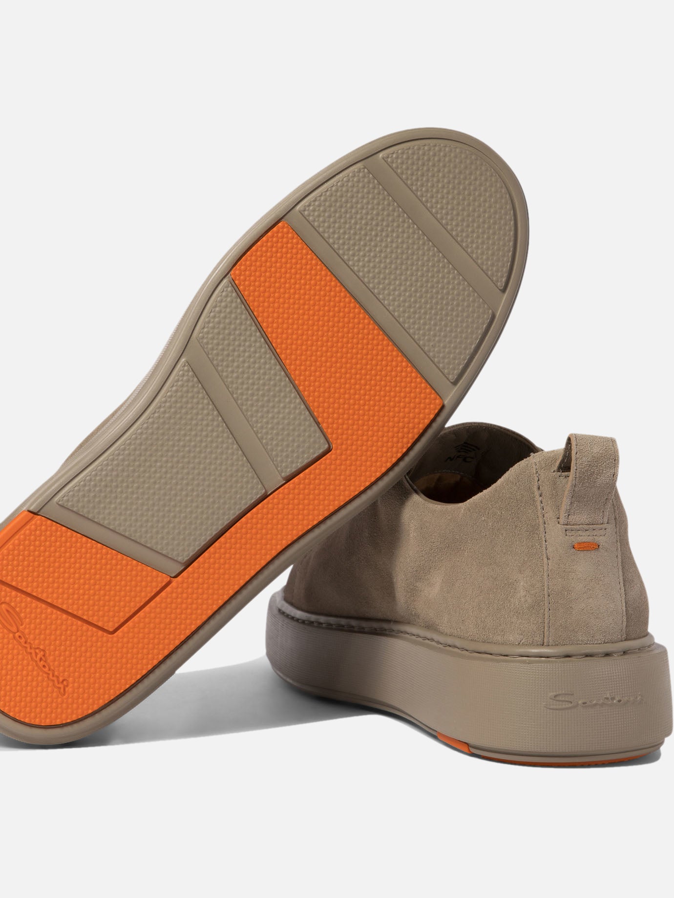 "Victory" suede slip-ons